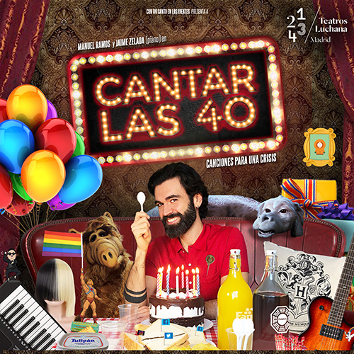 ‘Cantar las 40’, monólogo musical protagonizado por Manuel Ramos con Jaime Zelada al piano, llega a los Teatros Luchana